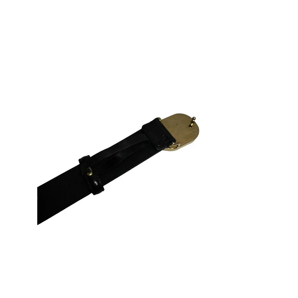 Gucci Men's Belt Leather Black Size 95/38 547754 Authentic Made in Italy